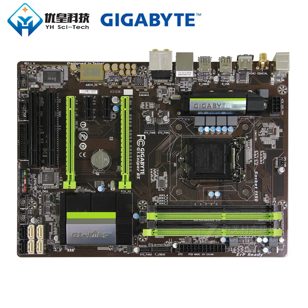 Gigabyte G1.Sniper B5 Intel B85 оригинальная настольная материнская плата LGA 1150 Core