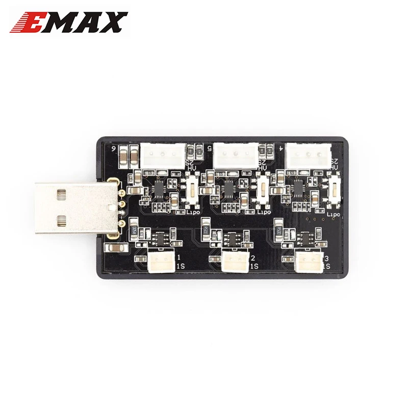 

Emax TinyhawkS Spare Part 3 Way 1-2S Lipo Battery Charger USB Port for RC Drone FPV Racing RC Models Spare Part DIY Accs