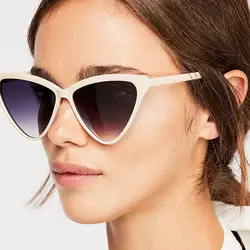 Треугольные женские крупные солнцезащитные очки модные кошачий глаз солнцезащитные очки Женские Ретро солнцезащитные очки для женщин