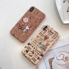 Жесткий чехол для телефона s из поликарбоната для iphone 11Pro XS MAX X XR, милый мультяшный чехол-накладка Charlie для iphone 6, 6s, 7, 8 Plus, 11, задняя крышка fundas Capa