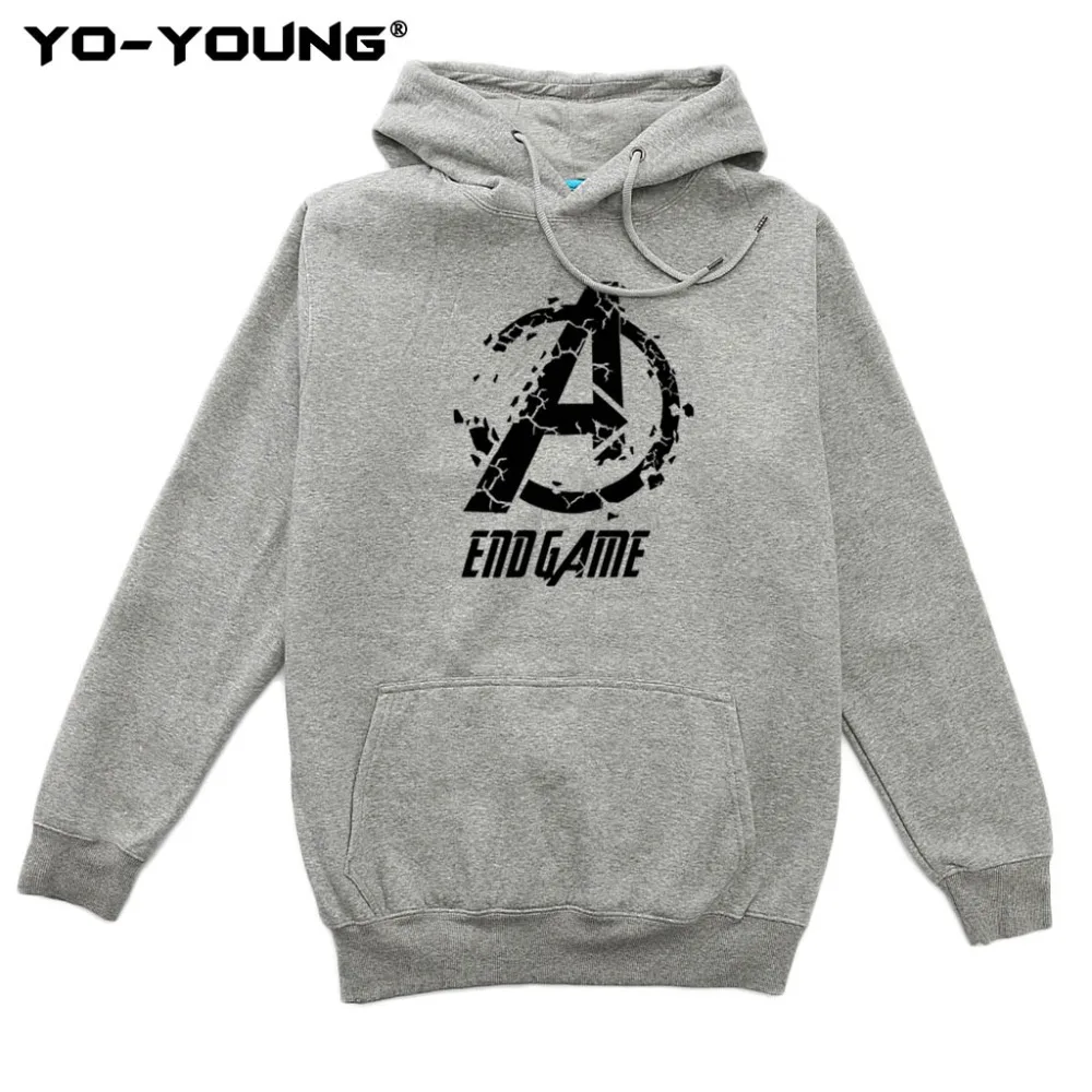 Yo-Young Men Spring Autumn Hoodies Sweatshirts Marvel Avengers Endgame Print Unisex Streetwear moletom masculino Customized
