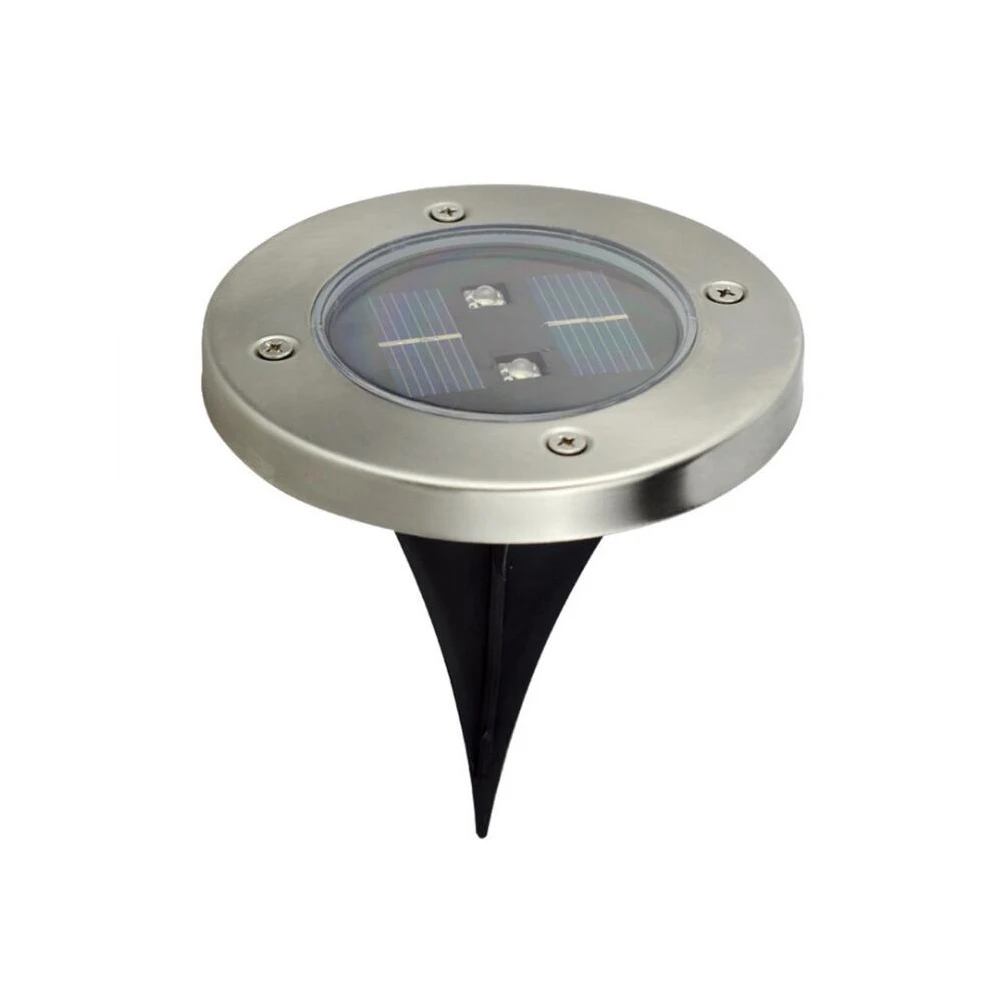 New 2leds LED solar lawn buried light garden illuminate sense lamp outdoor energy saving safe environmentally friendly (10)