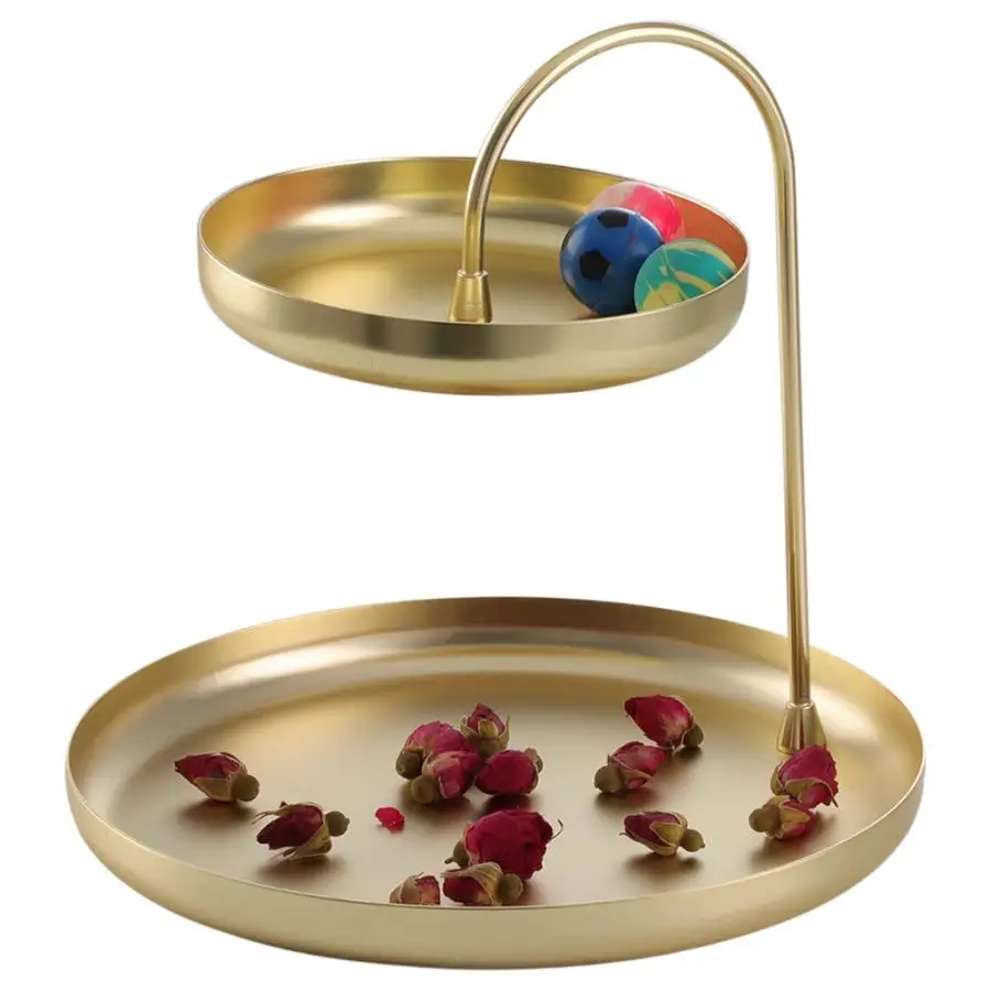 

Metal Storage Marble Tray Gold Tray Stainless Steel Makeup Jewelry Display Tray Cupcake Dessert Stand Desktop Decor
