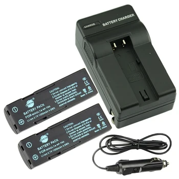 

DSTE 2PCS NP-700 Rechargeable Battery + Travel and Car Charger for Minolta DG-X50-K DG-X50-R X50 Camera