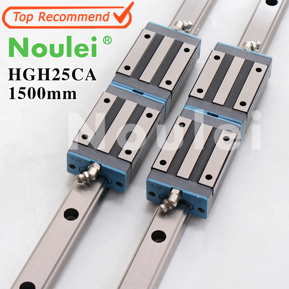 

Noulei HGH25CA linear guide blocks with 25mm rail HG25 1500mm for cnc parts set High quality SELF-OWNED BRAND