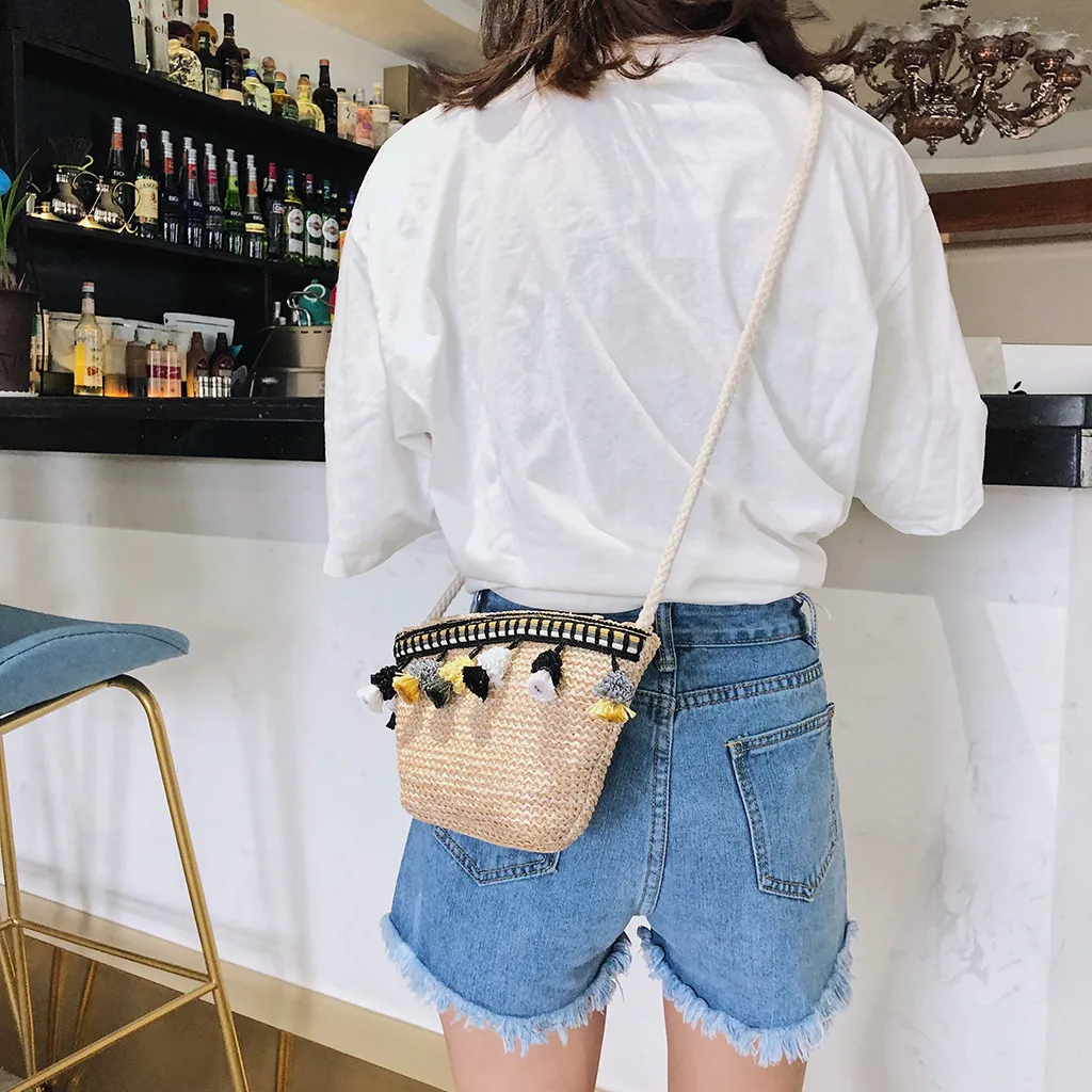 

Xiniu Women Wild Single Shoulder Diagonal Hand Straw Small Bag Famous Brand women creative shoulder bags 2019 Fashion#35