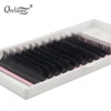 20 trays Qeelasee Flat Ellipse Eyelashes Split Tips Lashes 0.15 0.20 0.25Matte B C D CC DD Black Color Super Soft Natural Lashes 5