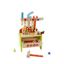 Wooden Pretend Play Tool Toys for Children Kids Assemble Repair Toolbox Child Early Learning Educational Toys wooden child maintenance tool toolbox simulation house toys set puzzle early education montessori toys
