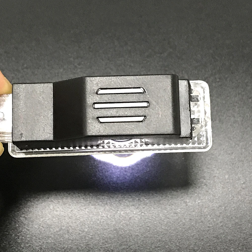 2Pcs Car Door LED Light HD Logo Projector Door Step Light Kit