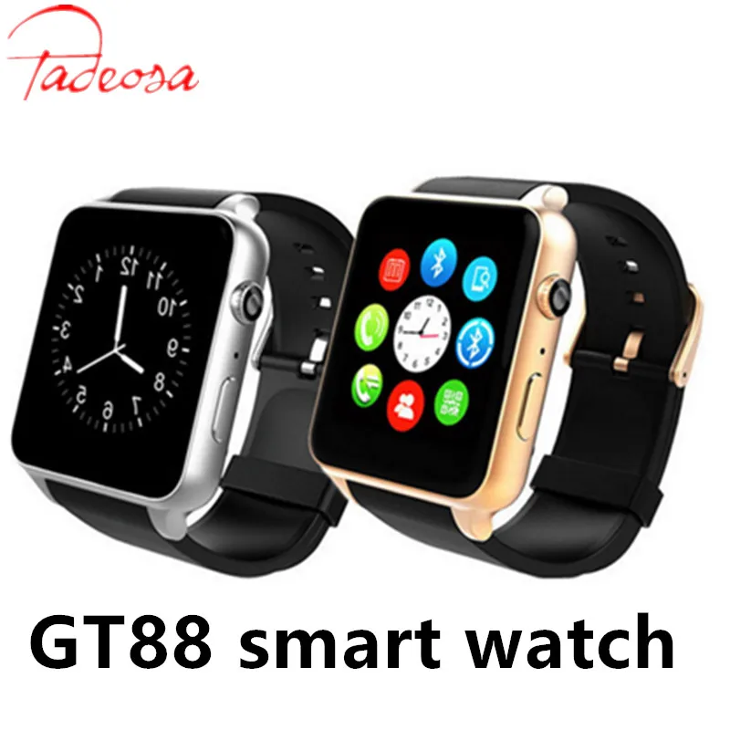 

Hot GT88 Smart Watch Android Pedometer Heart Rate Tracker Lighting Sport Smartwatch for IOS Andriod Phone Camer