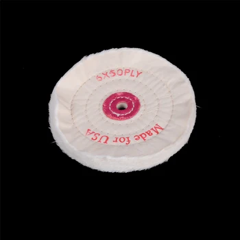 

New 6'' Cloth Buffing Polishing Wheel 1/2" Arbor Buffer Polish Grinder Pad Tool For Jewelry Wood Metal Polishing Abrasive Tools