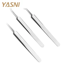 3 шт./упак. угрей пинцеты для удаления угрей и прибор для удаления прыщей точки изгиб Клин головы комедонов удаление акне уход за кожей лица Уход за кожей FS55