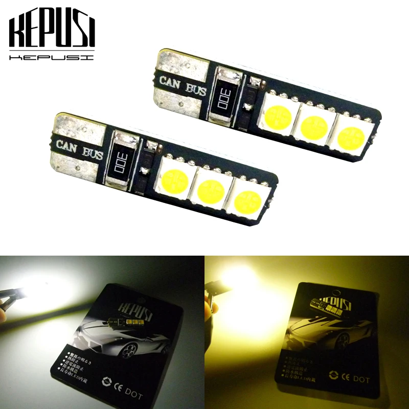 

2X T10 LED Car Light Canbus 194 W5W Auto LED Bulbs Car Styling White For Opel Zafira Insignia Vectra b c d Astra h j g Corsa
