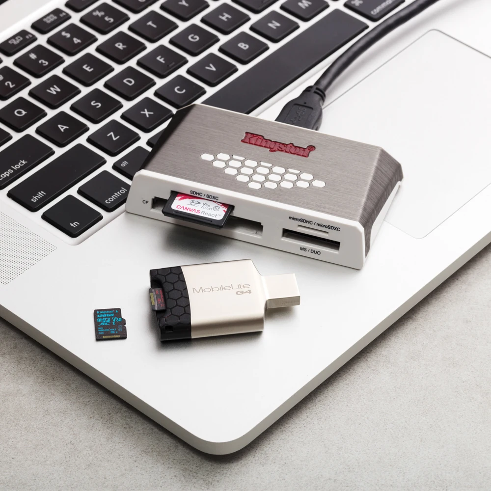 Kingston FCR-HS4 tarjeta Micro SD lector USB 3,0 de todo-en-uno externa CF TF lector de tarjeta Microsd USB 2,0 Mulfunsctional adaptador USB - 5