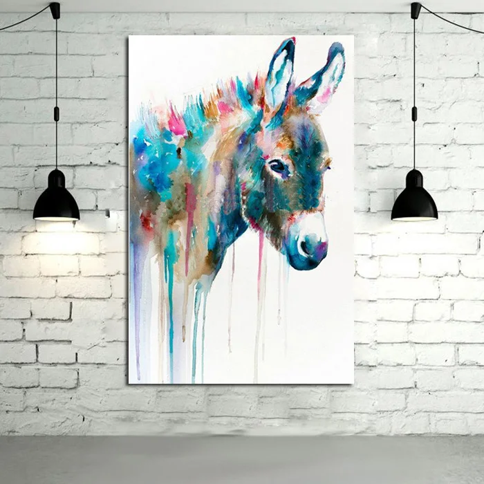 Compare Prices on Donkey Oil Painting Online Shopping/Buy Low Price