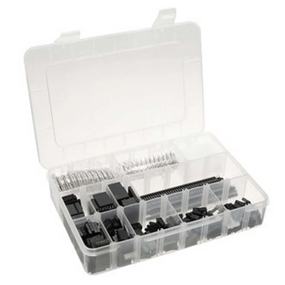 

1450Pcs Header Connector Kit 2.54mm Male Female 1~10Pin Housing Adapter Plug DIY