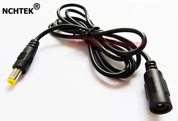 

NCHTEK DC Power Jack 5.5x2.1mm Male Plug to Female Extension Adapter Cable Wire For CCTV, 5.5/2.1mm FM, 1.2M/Free shipping/10PCS