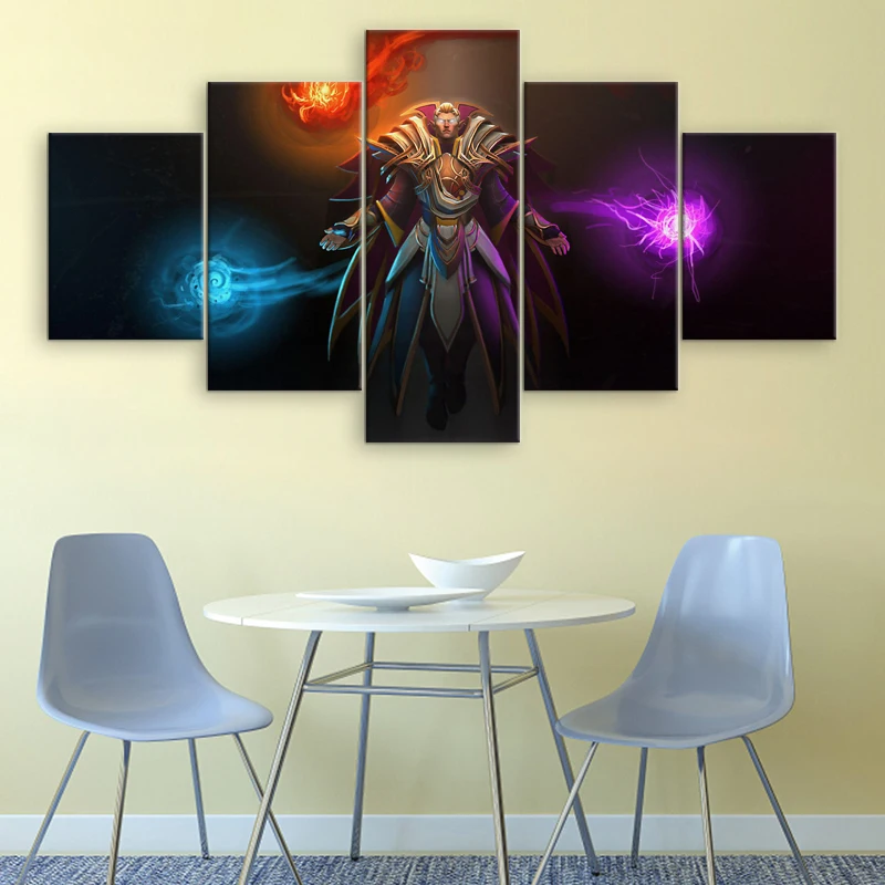 HD Print Painting 5 Piece DOTA 2 Game Poster Canvas Print Picture Modern Home Decorative Painting W