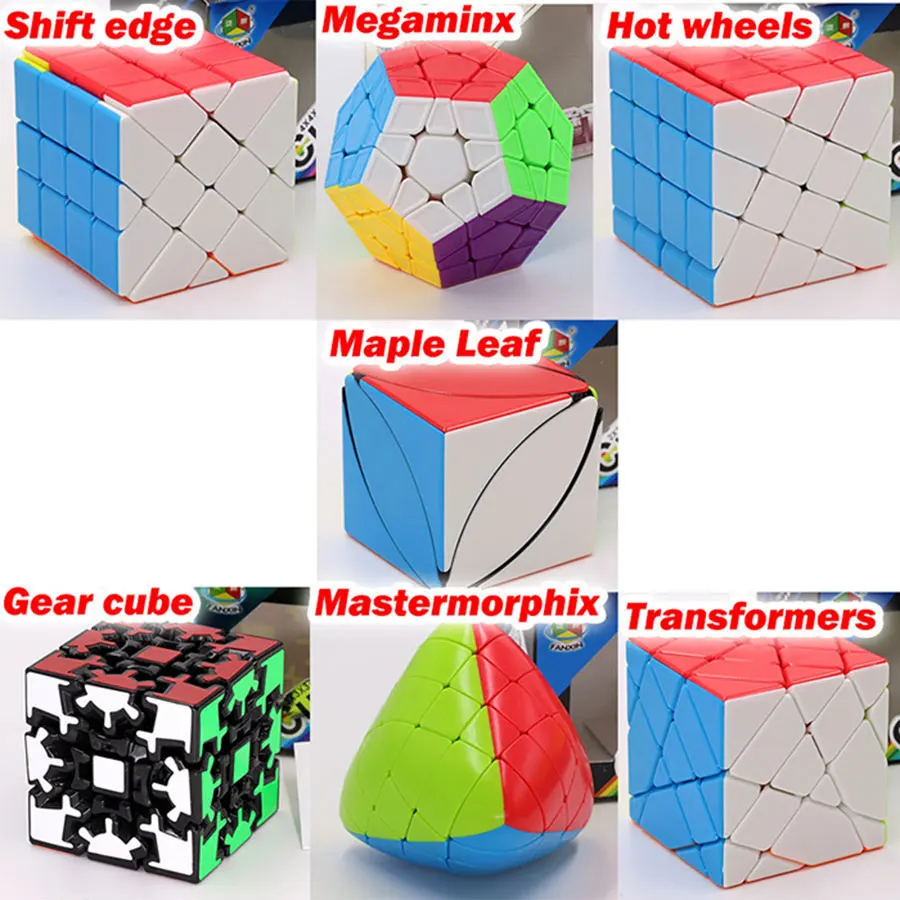 Волшебный куб головоломка FanXin булочки брелок мини хлеб Mastermorphix горячее колесо трансформаторы Пирамида Фишер skew X megamin gear cube - Цвет: Package 11  7pcs