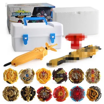 

Luxury Gold Bayblade Burst With Launchers Set Top Metal Spinner Toy Bey Blade Toys For Children Sale Gyroscope Anti Stress