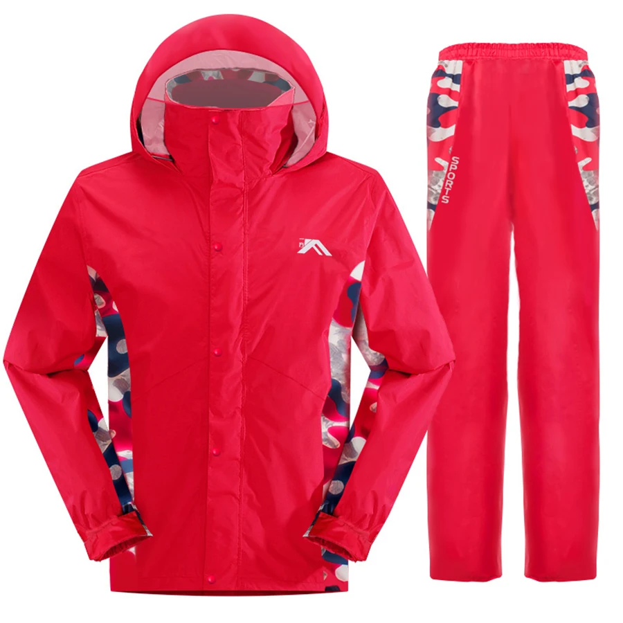 

PVC Raincoat Women Waterproof Jacket Cycling Woman's Jackets Rain Suit Chuva Coat Man Pluie Motorcycle Raincoats Hooded 50CW242