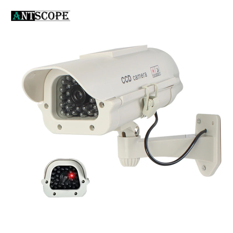

Dummy Fake Camera Security Bullet Emulational Camera CCTV Camera Monitor Waterproof Outdoor For Home Surveillance LED Flash 15