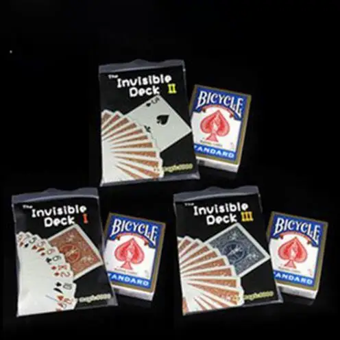 

3 Pcs The Invisible Bicycle Deck I,Ii,Iii,Magic Tricks Cards Magic Tricks Props Toys Close Up Magic Tricks,Mentalism,Street,Fun