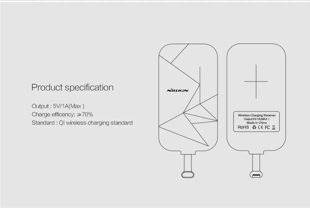 Nillkin Micro Тип usb C приемник Qi Беспроводной Зарядное устройство для Samsung Galaxy S8 S9 S10+ плюс S10e Примечание 8 9 A6s A9s A5 A6 A7 A8 J6 J8