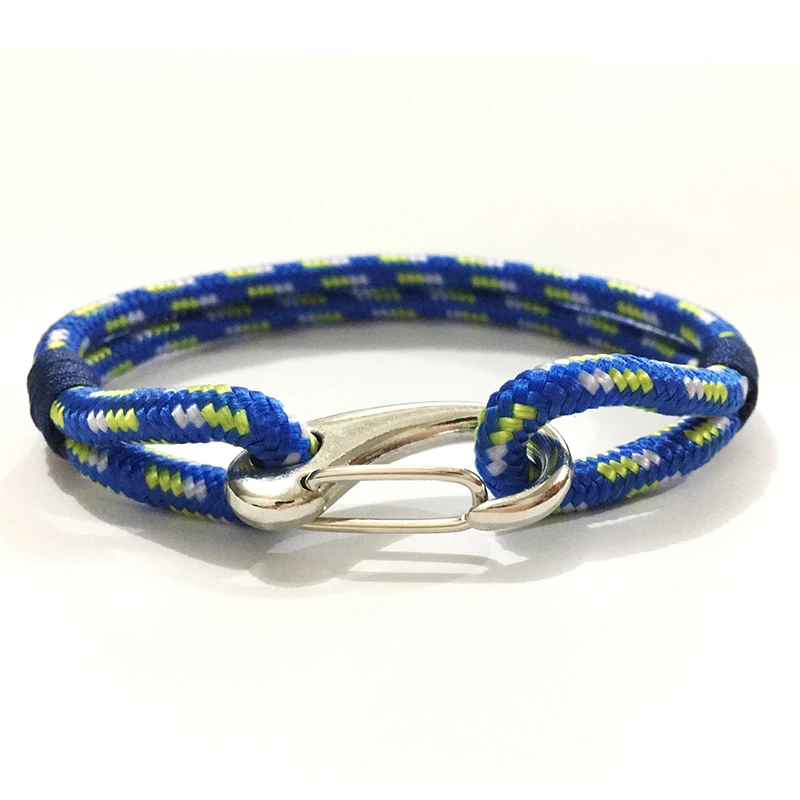 Fashion Rope Braided Pulseras Double Lalers Paracord Bracelet Parachute Cord Men Emergency Chain with lobster | Украшения и