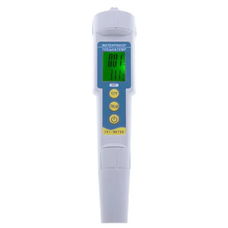 

3 in1 Digital LCD Water Quality Tester PH Meter TDS Tester PH-986 EC Test Pen Water Quality Measurement Tool Water Temp Tester