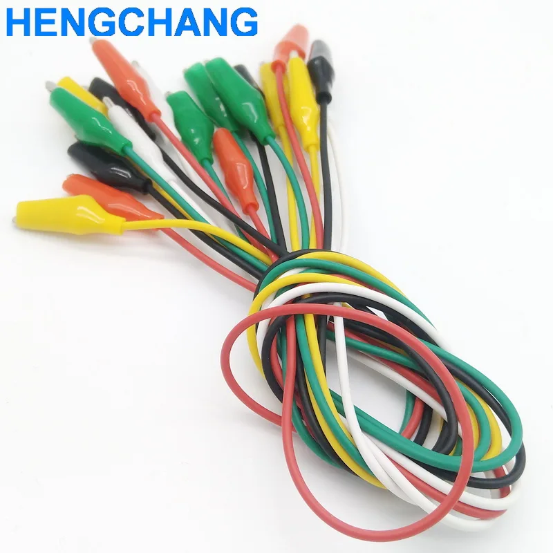 

48cm Alligator Clips Alligator Jumper Wire Test Leads Alligator Clips 10pcs/lot