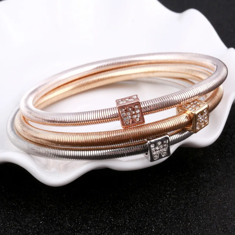 3 шт./лот высококачественный браслет с хрустальной подвеской и из эластичного