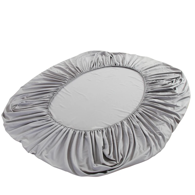  Super Soft Fitted Sheet Mattress Cover With Elastic Band Bed Sheet & Pillowcases Solid Color Single
