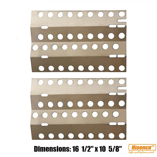 

Hisencn BBQ Replacement Stainless Steel 2 Pcs Heat Plate, Burner Cover for Select DCS Gas Grill Models ( 16 1/2" x 10 5/8")