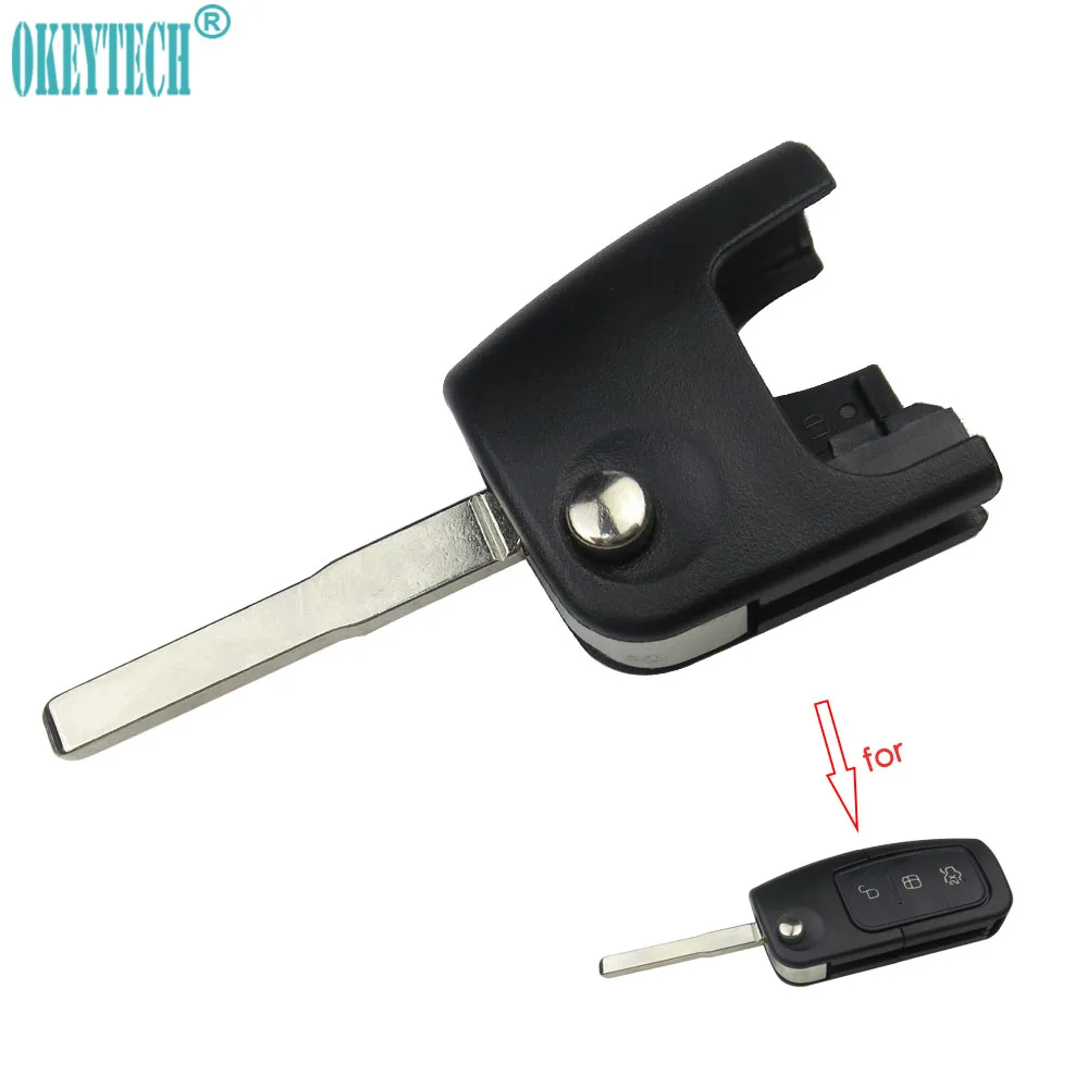 OkeyTech Replacement Flip Remote Control Car Key Shell for Ford Focus Fiesta 2013 Fob Case HU101 Blade Key Blank Car Accessories цена OkeyTech Replacement Flip Remote Control Car Key Shell for Ford Focus Fiesta 2013 Fob Case HU101 Blade Key Blank Car Accessories цены онлайн