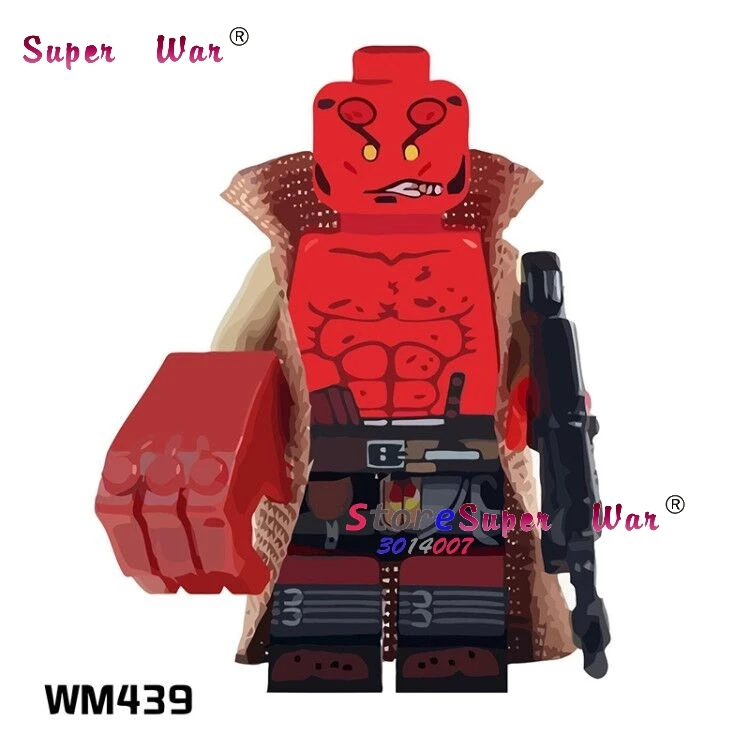 

1PCS model building blocks action figures starwars superheroes Hell Boy house learning Mini Dolls DC diy toys for children gift