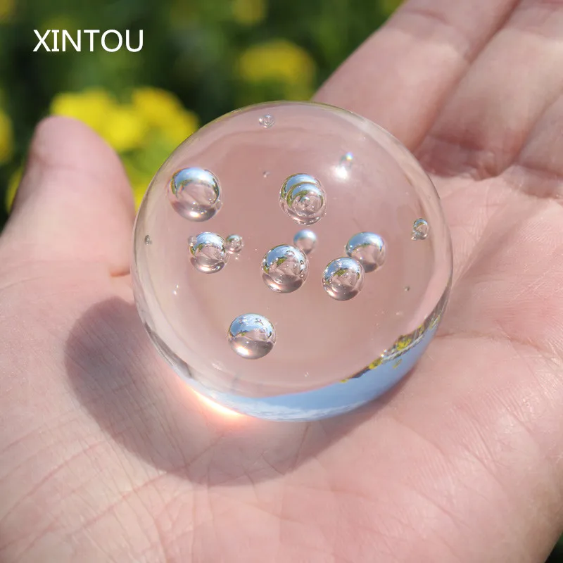 XINTOU 40 mm Crystal Decorative water fountain Bubble Ball Natural Feng shui Home indoor