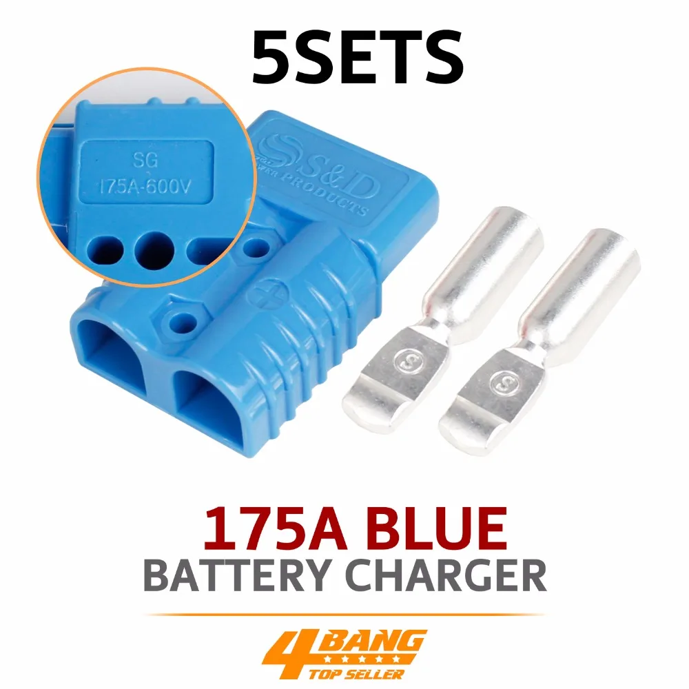 

5pcs 175A New Style Plug Mounting Blue Battery Connector +10pcs Terminals