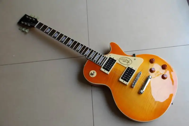 

New Arrival lp standard electric guitar Amber honey burst, Quality LP Guitar cherry 110927