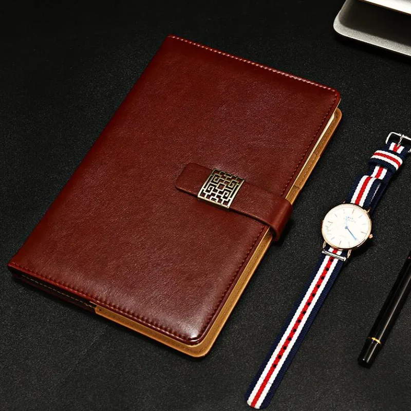 

Buckle notebook stationery simple business notepad a5 sub-office retro custom diary can be printed logo