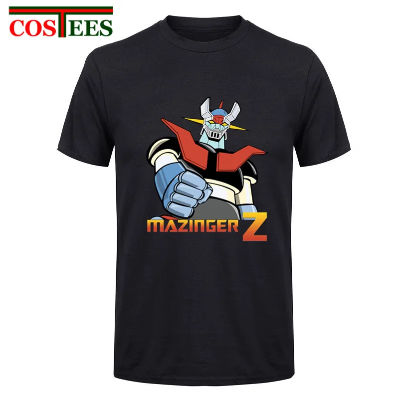

2017 New Arrival Anime Mazinger Z Men t shirt customized 100% cotton Short Sleeve T-shirt Men's Clothing Top Tees For Summer man