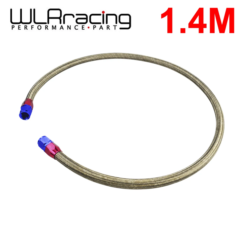 

WLR RACING - 1.4METER AN10 STAINLESS STEEL BRAIDED Fuel Oil Line + 2PCS AN10 STRAIGHT AN SWIVEL FITTING WLR3703S
