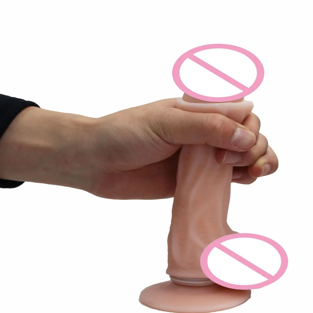 Realistic Big Dildo Silicone Flexible Penis Dick With Strong Suction Cup Foreskin Huge Dildos Adult Products Sex Toys for Women