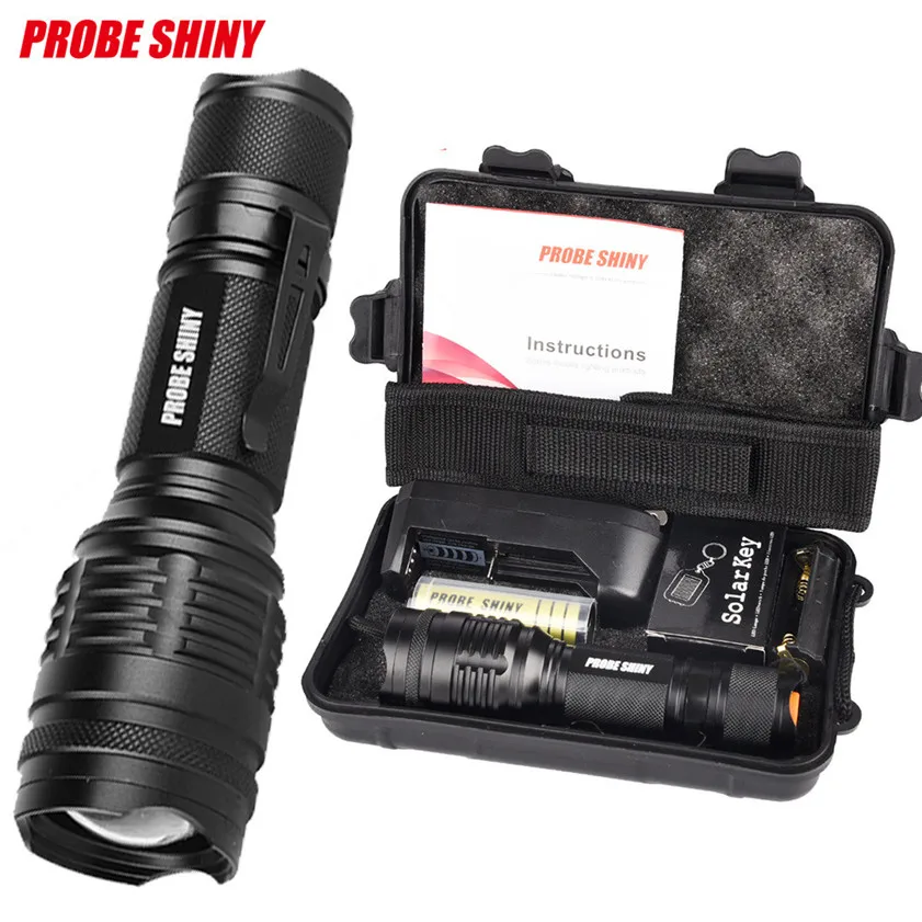 

Super X800 Shadowhawk 6000lm Tactical Flashlight L2 LED Military Torch Gift Kit 170515
