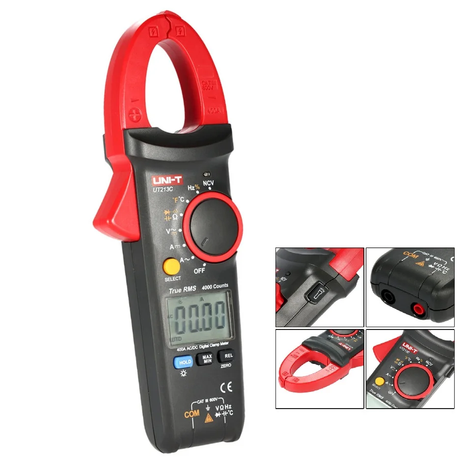 UNI T UT213A UT213B UT213C цифровой ЖК дисплей клещи мультиметр AC/DC Напряжение Ток