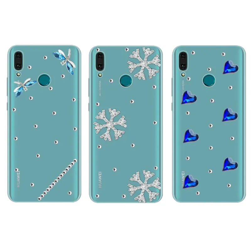 

honor 8X 6.5inch Case for Huawei honor 8C 9 10 lite bling Glitter Rhinestone Case for Huawei nova 3i 3 P20 lite pro Cover Cases