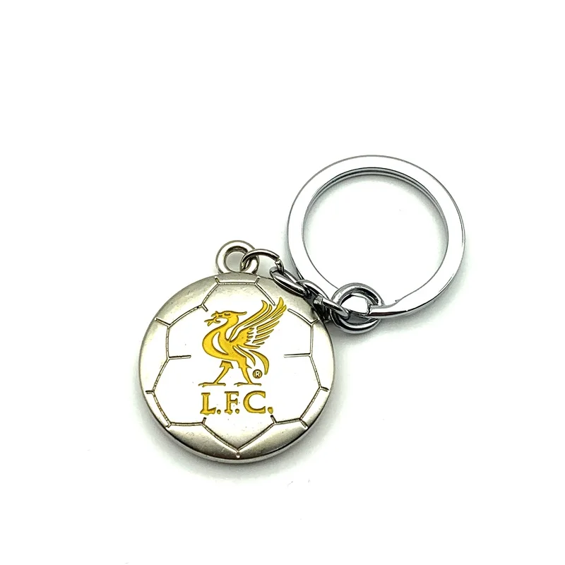 

Liverpool Football Club Soccer Team Logo 3D Metal Pendant Keychain Keyring Team Crest