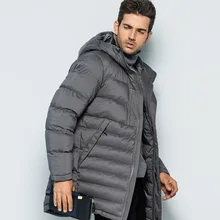 Зимняя новая мужская куртка, теплое пальто, модная Повседневная парка средней длины, утолщенное Мужское пальто для зимы