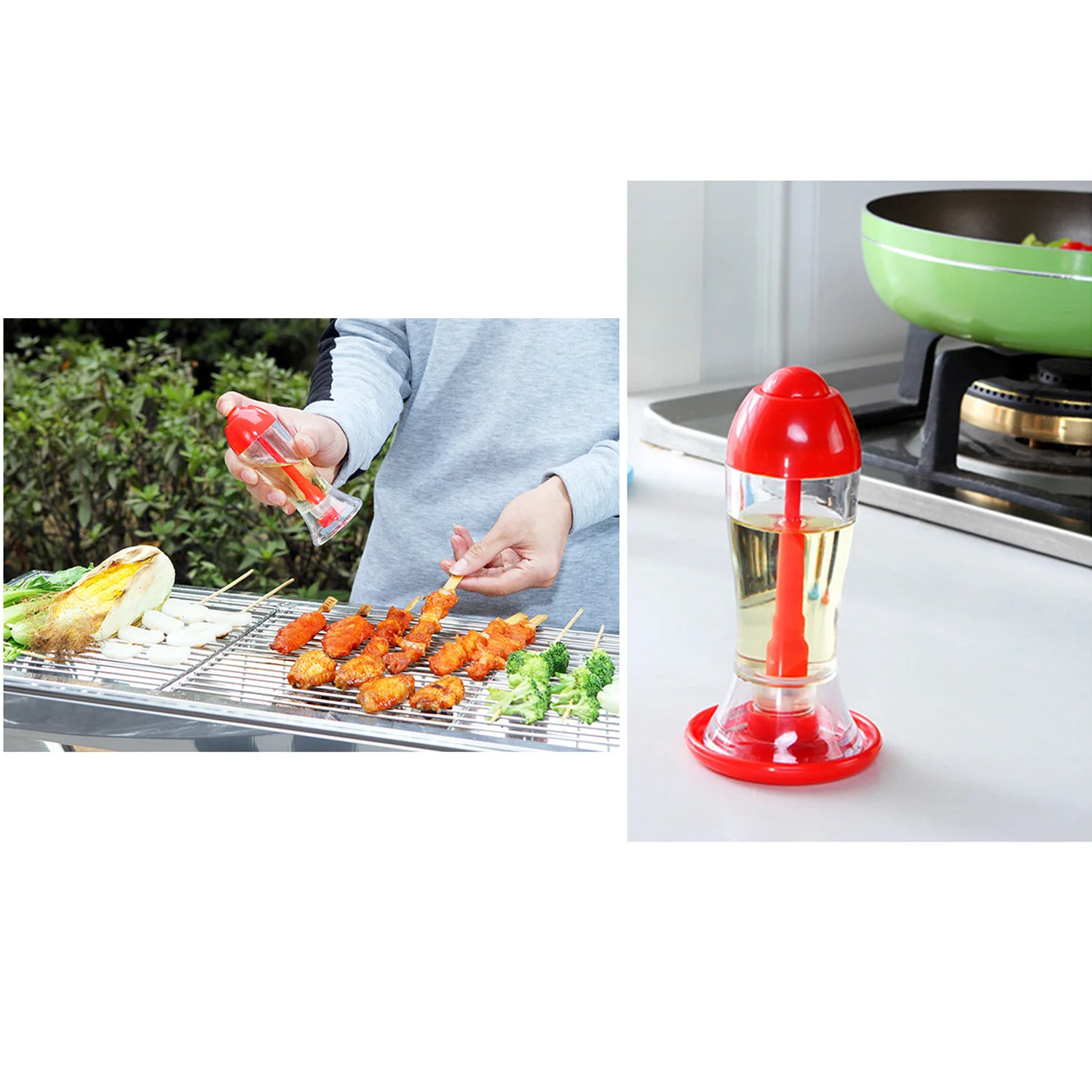 Behogar Spray Olive Oil Sauce Cruet Spraying Sprayer Vinegar Bottle Dispenser Ware Gadget Cooking Tool for Camping Barbecue