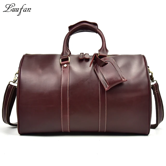 Women Glossy Genuine Leather Travel Duffel 18 Shiny Real Women Glossy Genuine Leather Travel Duffel 18 Shiny Real Bag Uni Weekend